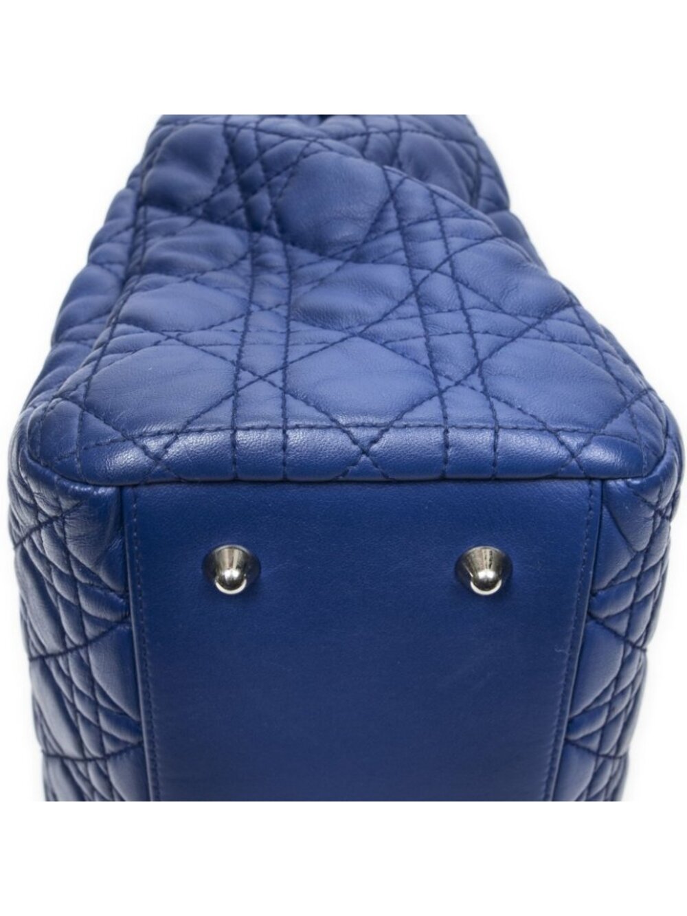 Dior Soft Shopping Tote Navy Canada Lambskin Leather - Picture 7 of 15